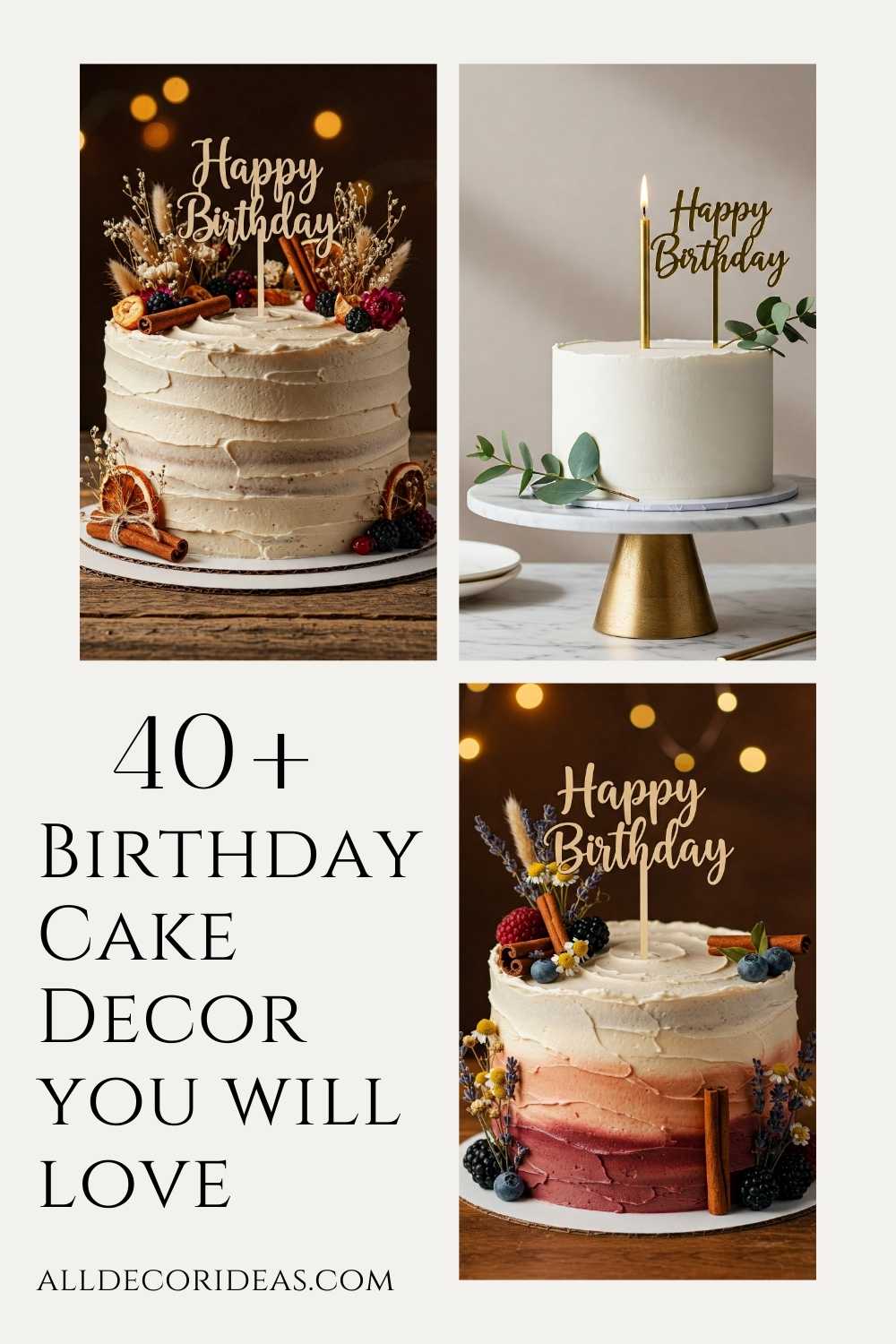 Birthday Cake Decor