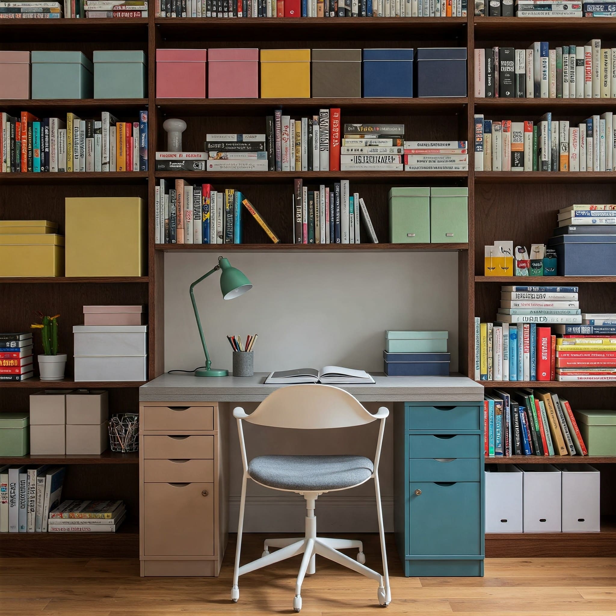 Bookshelf Desk Combo