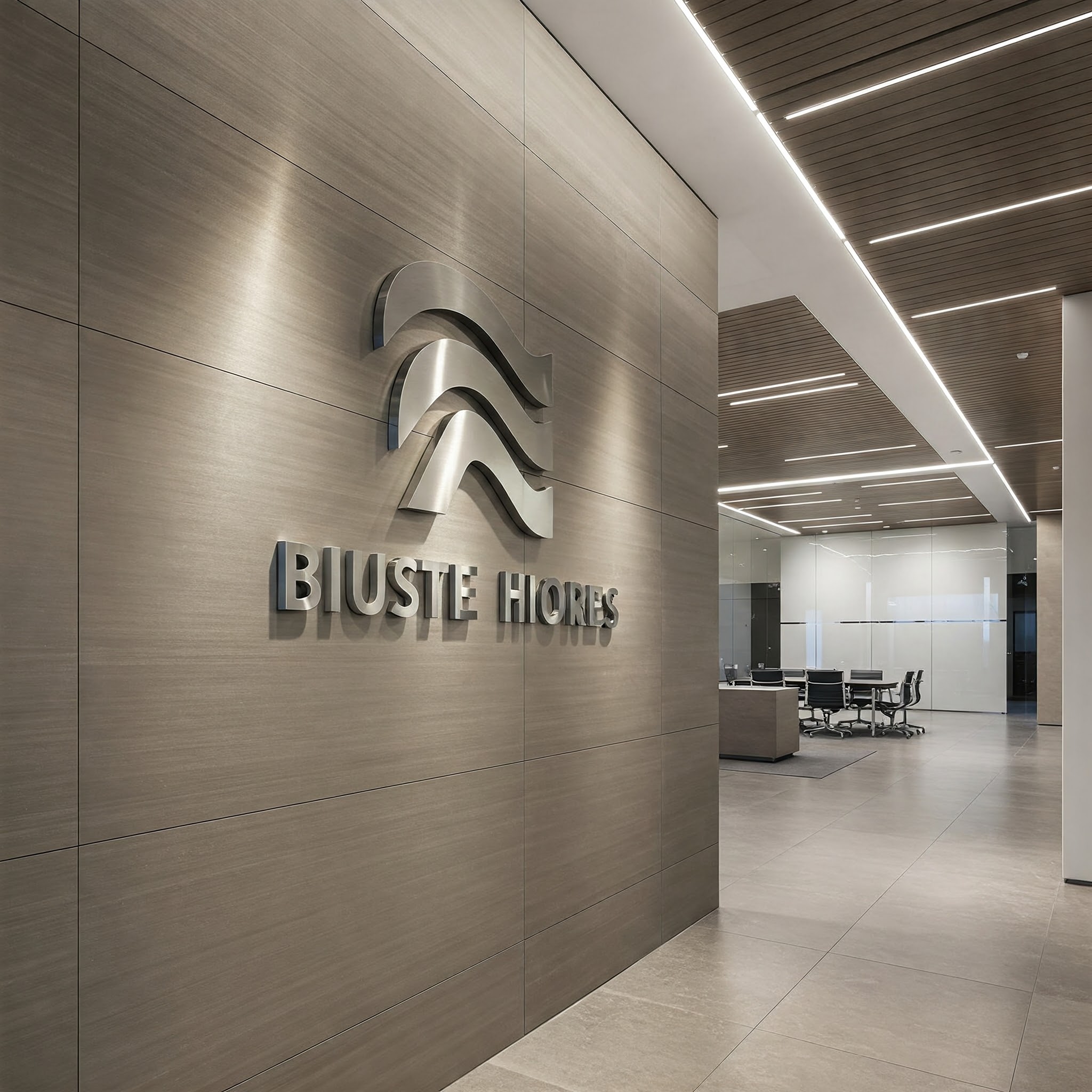 Metal Logo with Brushed Finish