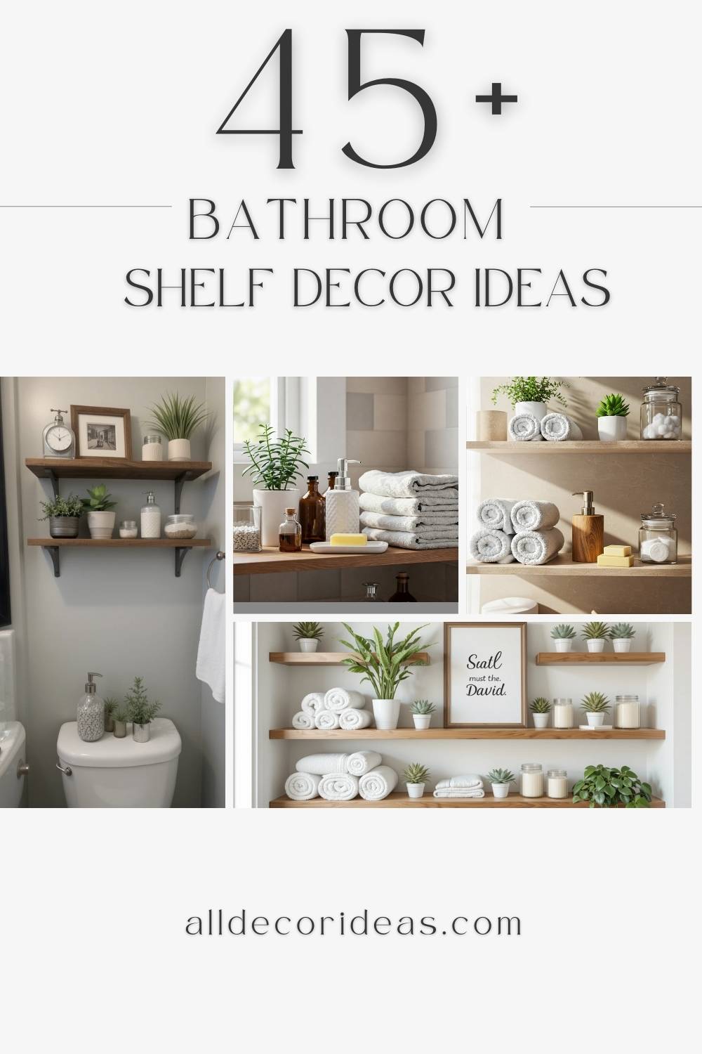 Shelf Decor Ideas For Bathroom
