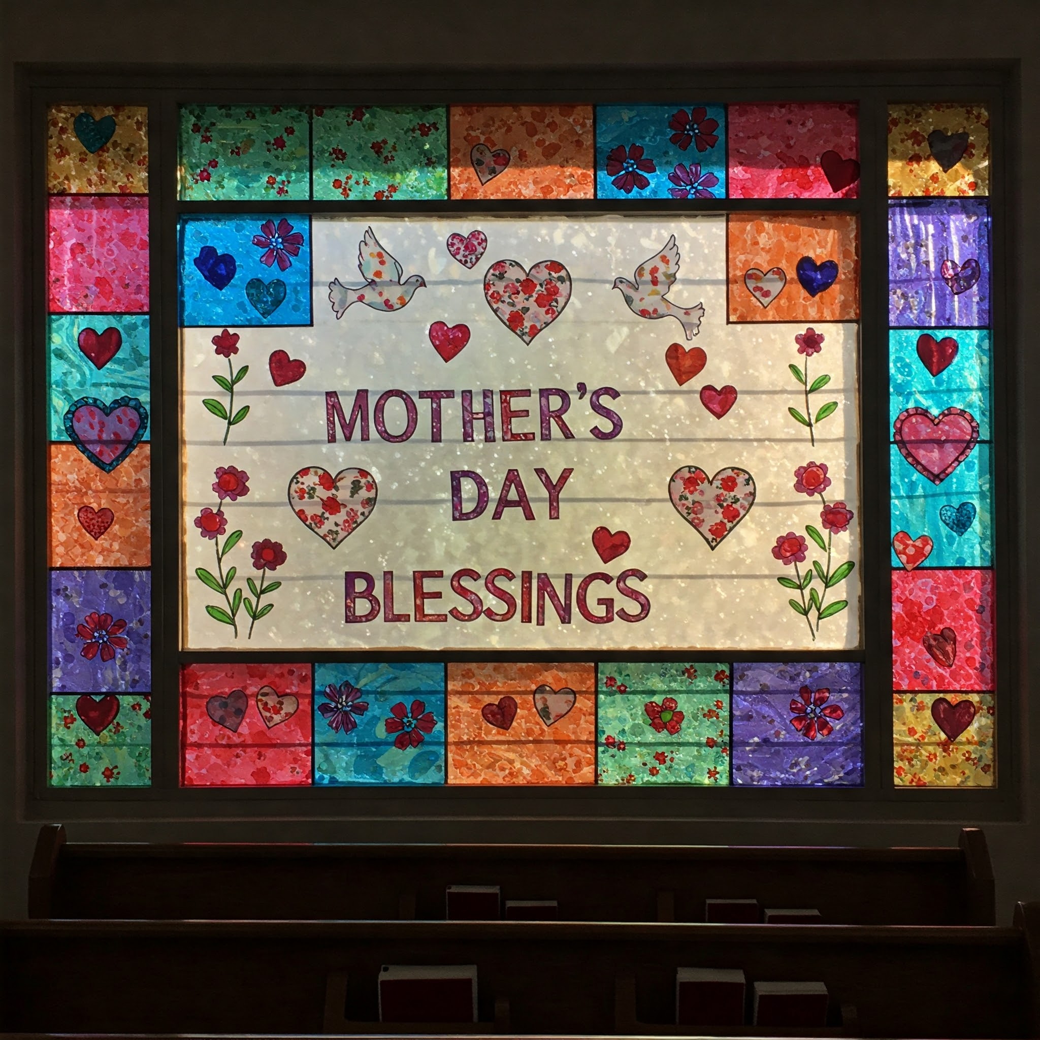 Stained Glass Inspired Background