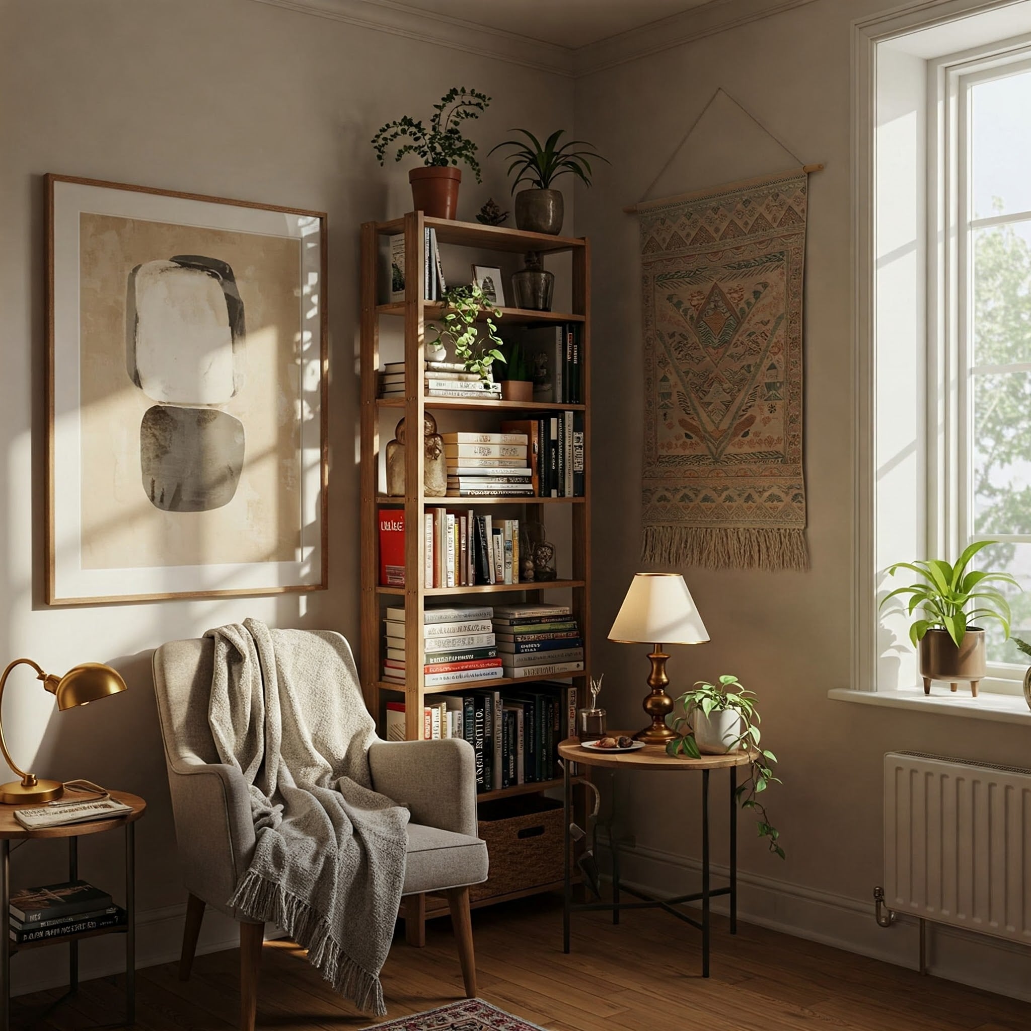 Wall Art Above Shelves