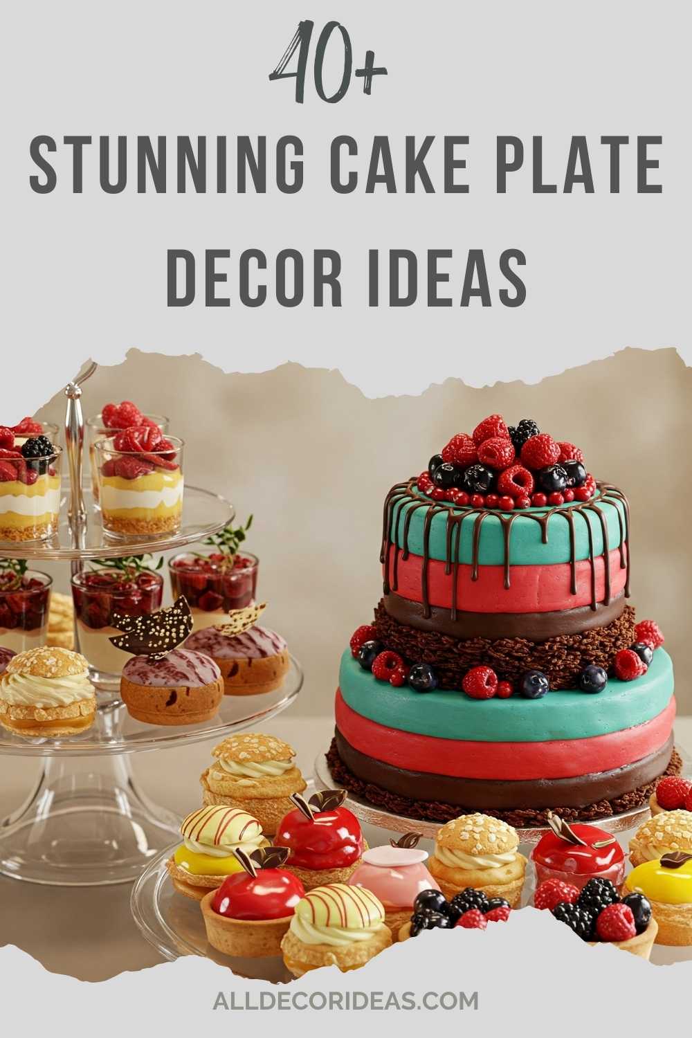 Cake Plate Decor Ideas