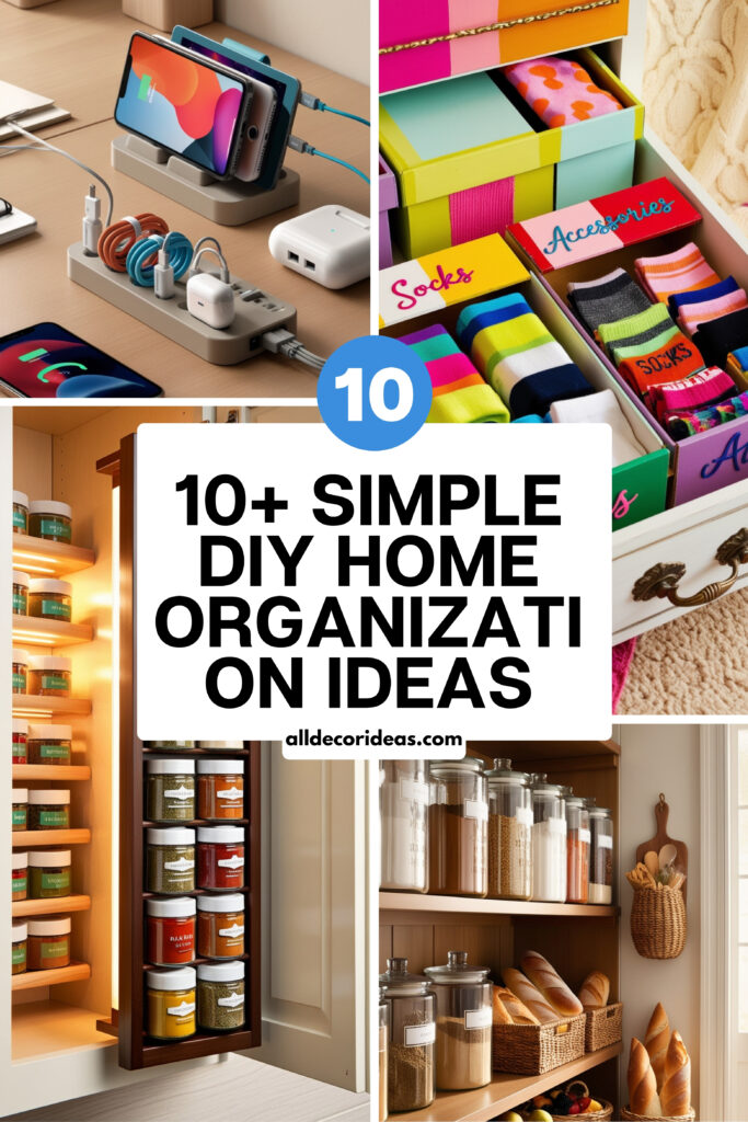 10+ Simple DIY Home Organization Ideas