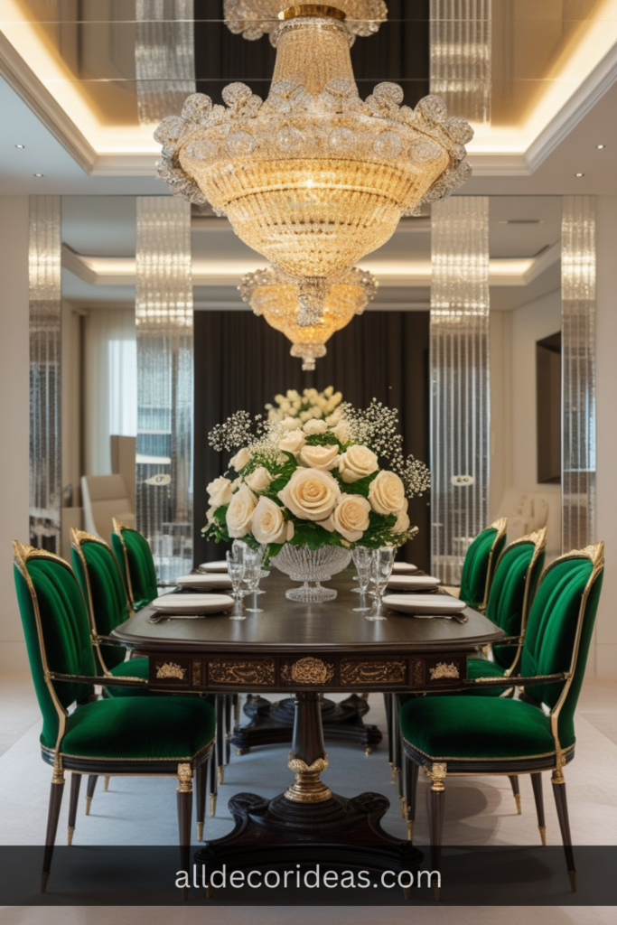 4. Dining Room: Formal and Opulent