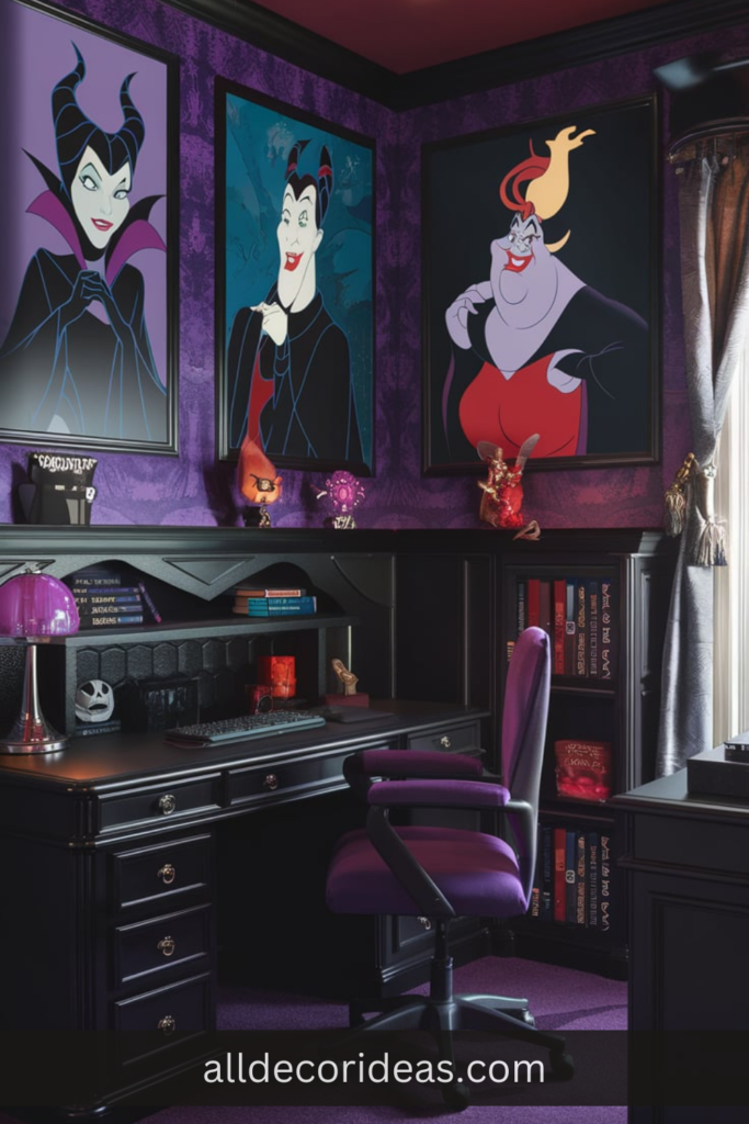 8. Disney Villains Study or Office