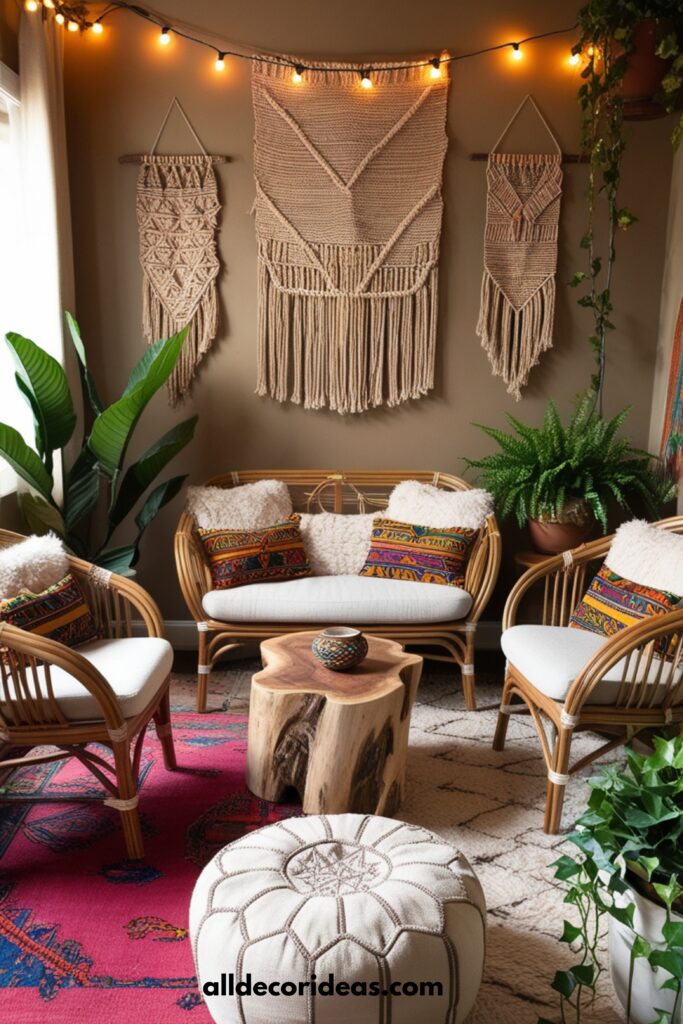 Cozy Boho Living Room